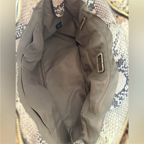 Furla Python Embossed Leather Top Zip Two Way Bag | COA - Picture 3 of 14